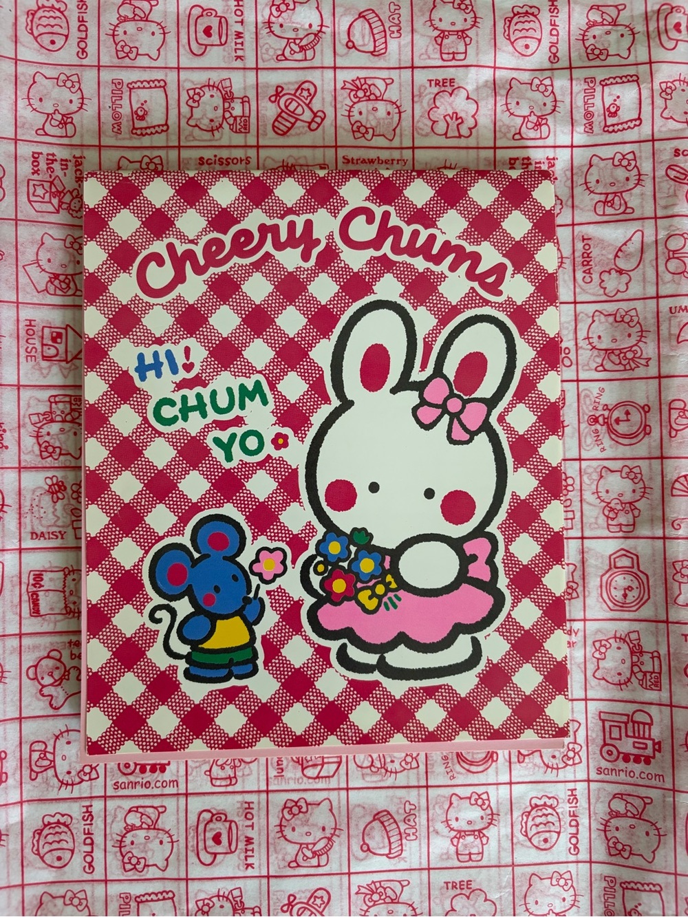 Vintage Sanrio Cheery Chums Writing Pad.